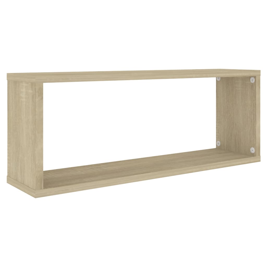 Würfelregale 6 Stk. Sonoma-Eiche 60x15x23 cm Holzwerkstoff - Pazzar.ch