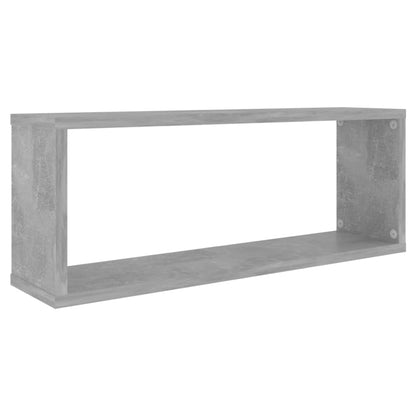 Würfelregale 2 Stk. Betongrau 60x15x23 cm Holzwerkstoff - Pazzar.ch