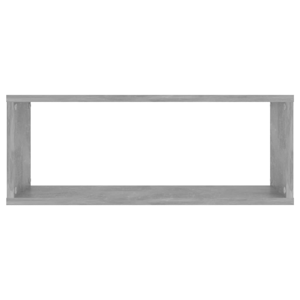 Würfelregale 2 Stk. Betongrau 60x15x23 cm Holzwerkstoff - Pazzar.ch