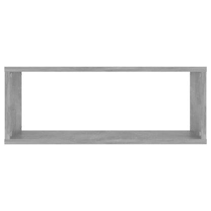 Würfelregale 2 Stk. Betongrau 60x15x23 cm Holzwerkstoff - Pazzar.ch