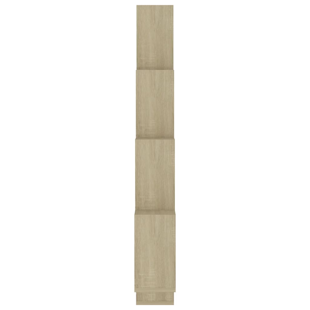 Würfelregal Sonoma-Eiche 90x15x119 cm Holzwerkstoff - Pazzar.ch