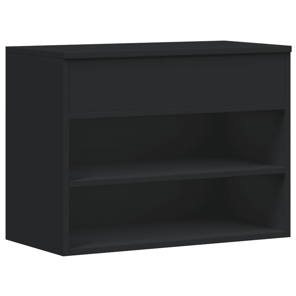 Schuhbank Schwarz 60x30x45 cm Holzwerkstoff - Pazzar.ch