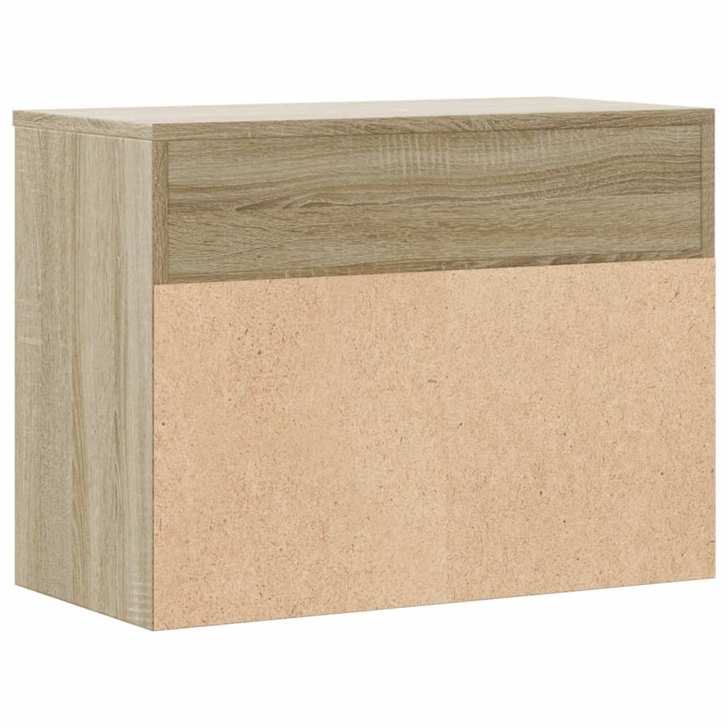 Schuhbank Sonoma-Eiche 60x30x45 cm Holzwerkstoff