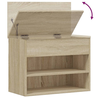 Schuhbank Sonoma-Eiche 60x30x45 cm Holzwerkstoff - Pazzar.ch