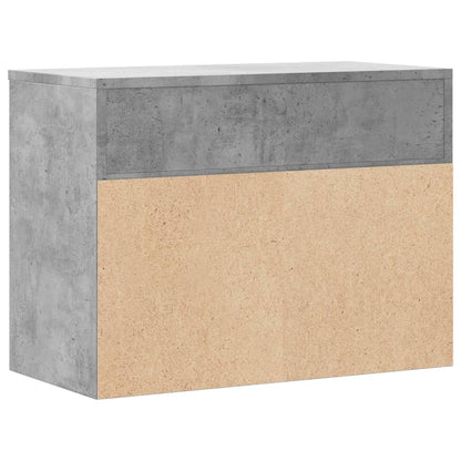 Schuhbank Betongrau 60x30x45 cm Holzwerkstoff - Pazzar.ch