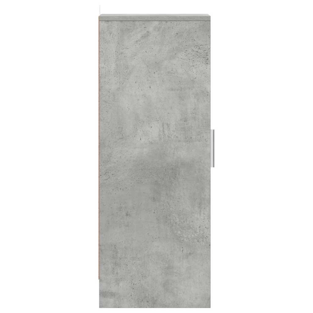 Schuhschrank Betongrau 32x35x92 cm Holzwerkstoff