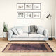 Teppich Waschbar 80x150 cm Schwarz und Golden Rutschfest