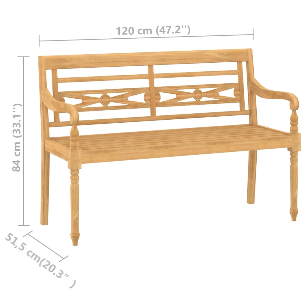 4-tlg. Garten-Lounge-Set Massivholz Teak - Pazzar.ch