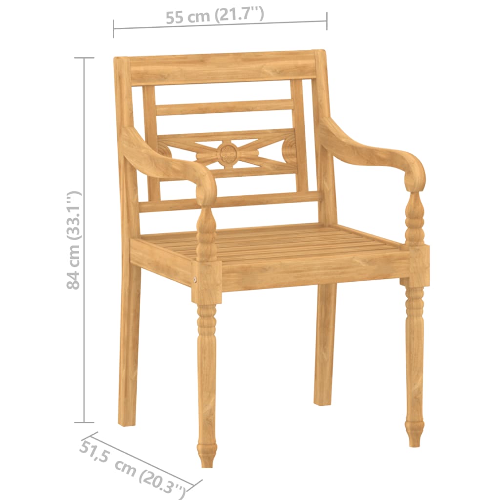 4-tlg. Garten-Lounge-Set Massivholz Teak - Pazzar.ch