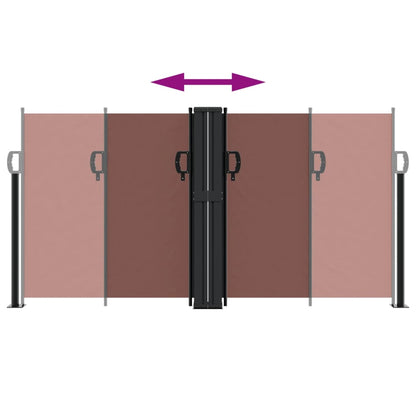 Seitenmarkise Ausziehbar Braun 117x1200 cm - Pazzar.ch