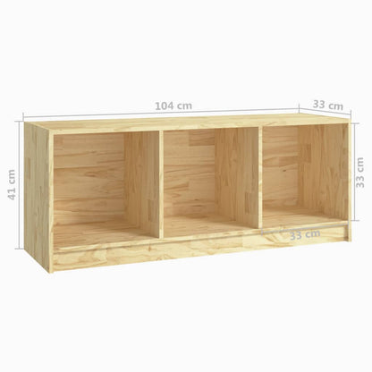 TV-Schrank 104x33x41 cm Massivholz Kiefer - Pazzar.ch