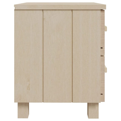 Nachttische HAMAR 2 Stk. Honigbraun 40x35x44,5 cm Massivholz - Pazzar.ch