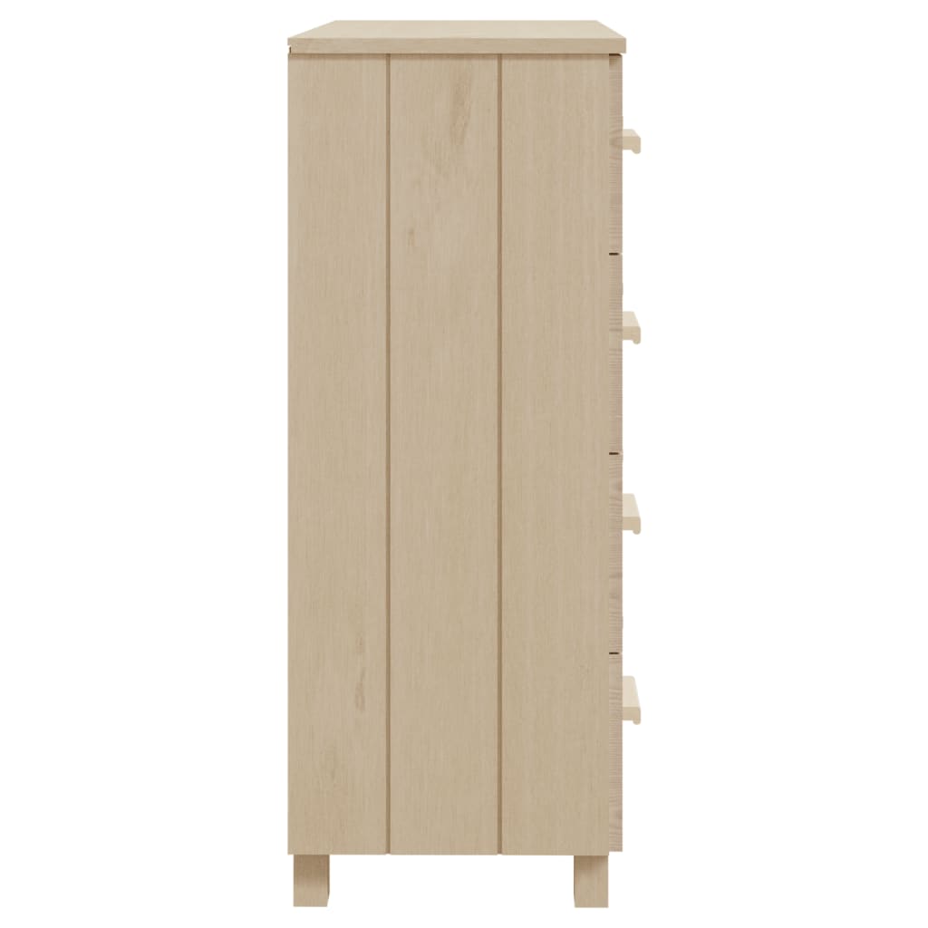 Sideboard HAMAR Honigbraun 79x40x103,5 cm Massivholz Kiefer - Pazzar.ch