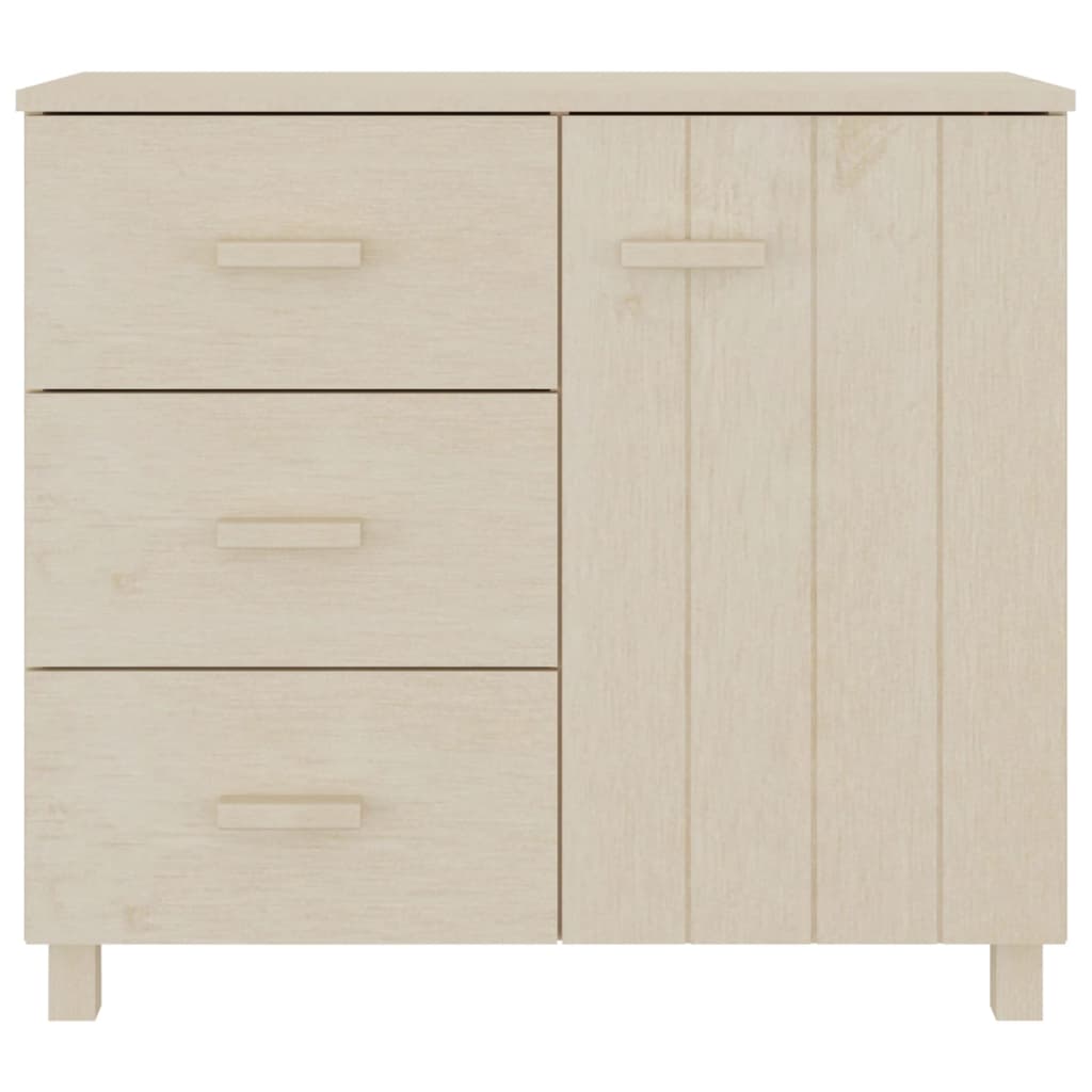 Sideboard HAMAR Honigbraun 90x40x80 cm Massivholz Kiefer