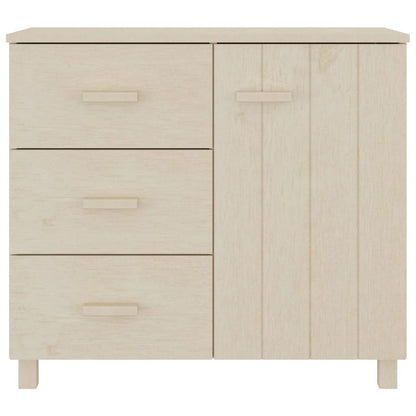 Sideboard HAMAR Honigbraun 90x40x80 cm Massivholz Kiefer - Pazzar.ch