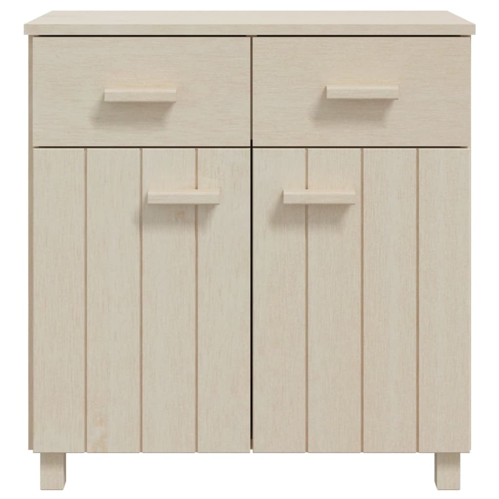 Sideboard HAMAR Honigbraun 79x40x80 cm Massivholz Kiefer - Pazzar.ch