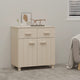 Sideboard HAMAR Honigbraun 79x40x80 cm Massivholz Kiefer