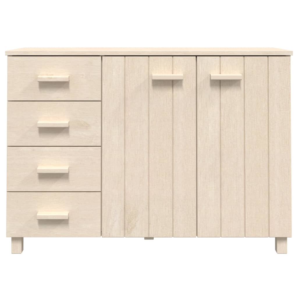 Sideboard HAMAR Honigbraun 113x40x80 cm Massivholz Kiefer - Pazzar.ch