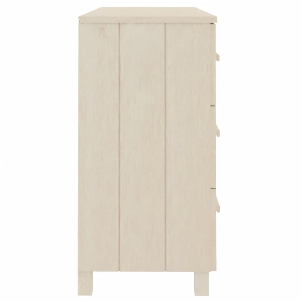 Sideboard HAMAR Honigbraun 113x40x80 cm Massivholz Kiefer