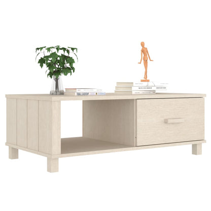 Sideboard HAMAR Honigbraun 100x55x35 cm Massivholz Kiefer - Pazzar.ch