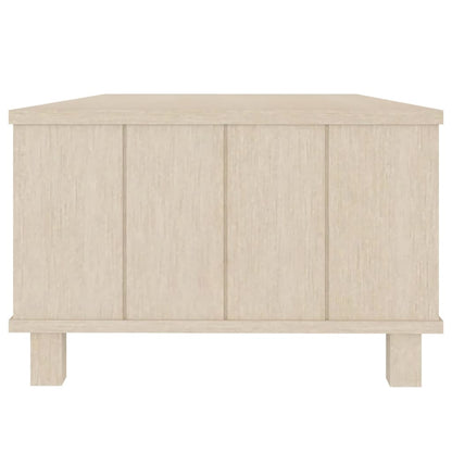 Sideboard HAMAR Honigbraun 100x55x35 cm Massivholz Kiefer - Pazzar.ch