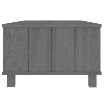 Couchtisch HAMAR Dunkelgrau 100x55x35 cm Massivholz Kiefer - Pazzar.ch