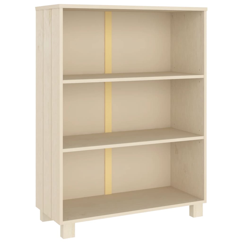 Bücherschrank HAMAR Honigbraun 85x35x112 cm Massivholz Kiefer - Pazzar.ch