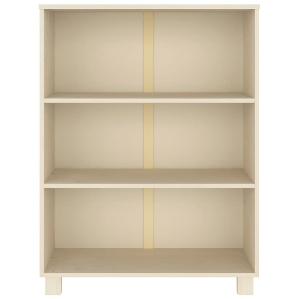 Bücherschrank HAMAR Honigbraun 85x35x112 cm Massivholz Kiefer - Pazzar.ch