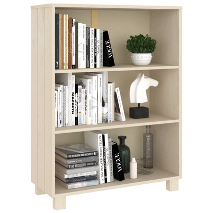 Bücherschrank HAMAR Honigbraun 85x35x112 cm Massivholz Kiefer - Pazzar.ch