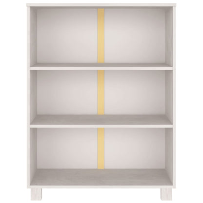 Bücherschrank HAMAR Weiß 85x35x112 cm Massivholz Kiefer - Pazzar.ch