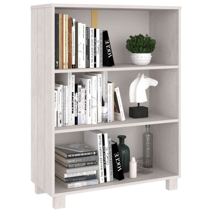 Bücherschrank HAMAR Weiß 85x35x112 cm Massivholz Kiefer - Pazzar.ch