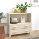 Sideboard HAMAR Honigbraun 85x35x80 cm Massivholz Kiefer