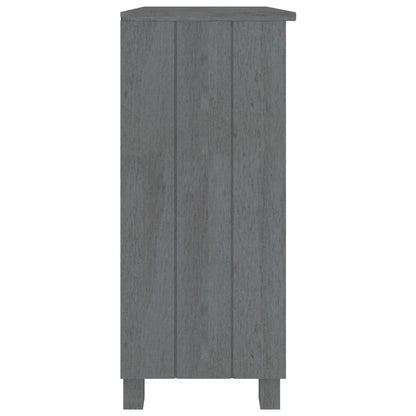 Sideboard HAMAR Dunkelgrau 85x35x80 cm Massivholz Kiefer - Pazzar.ch