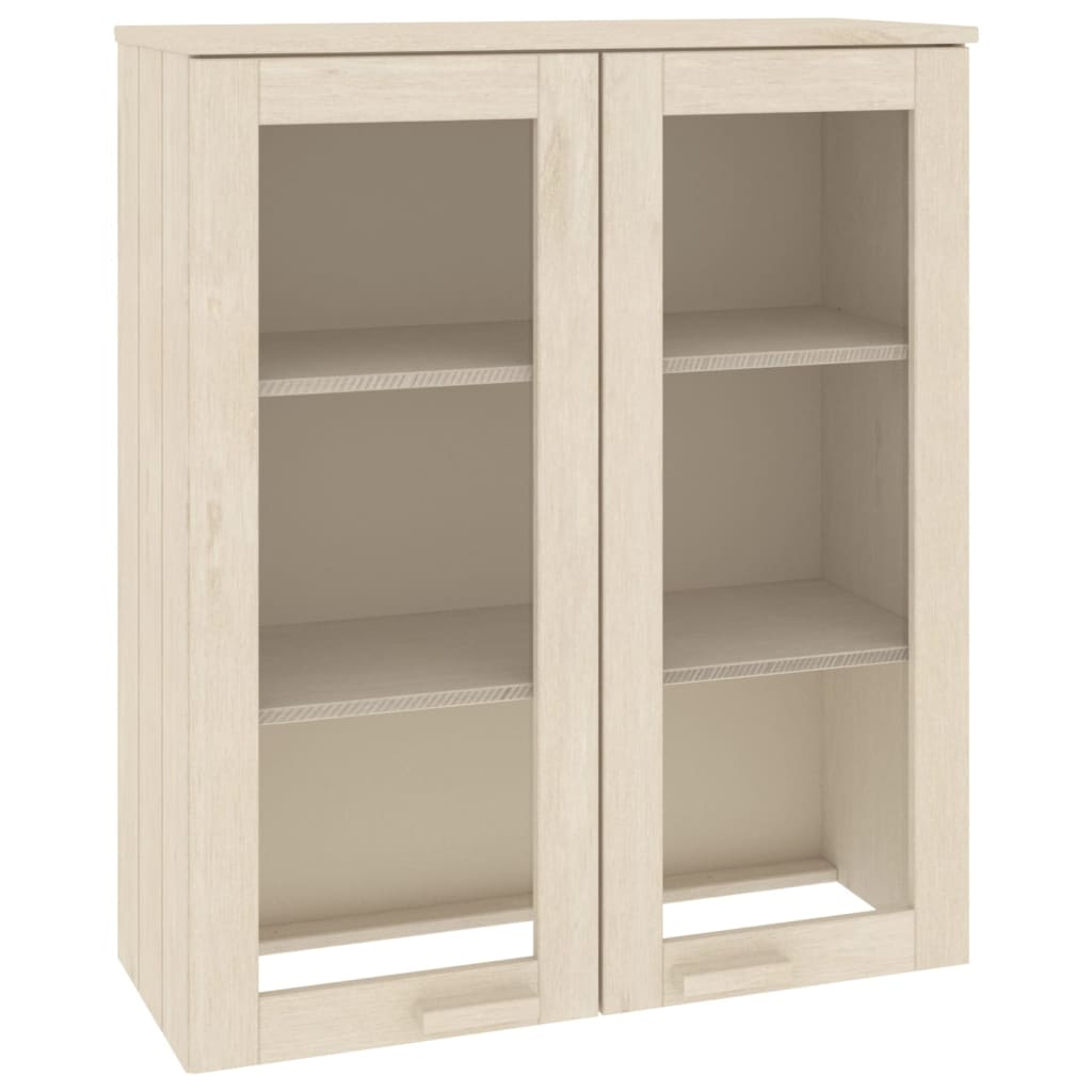 Highboard-Oberteil HAMAR Honigbraun 85x35x100 cm Massivholz