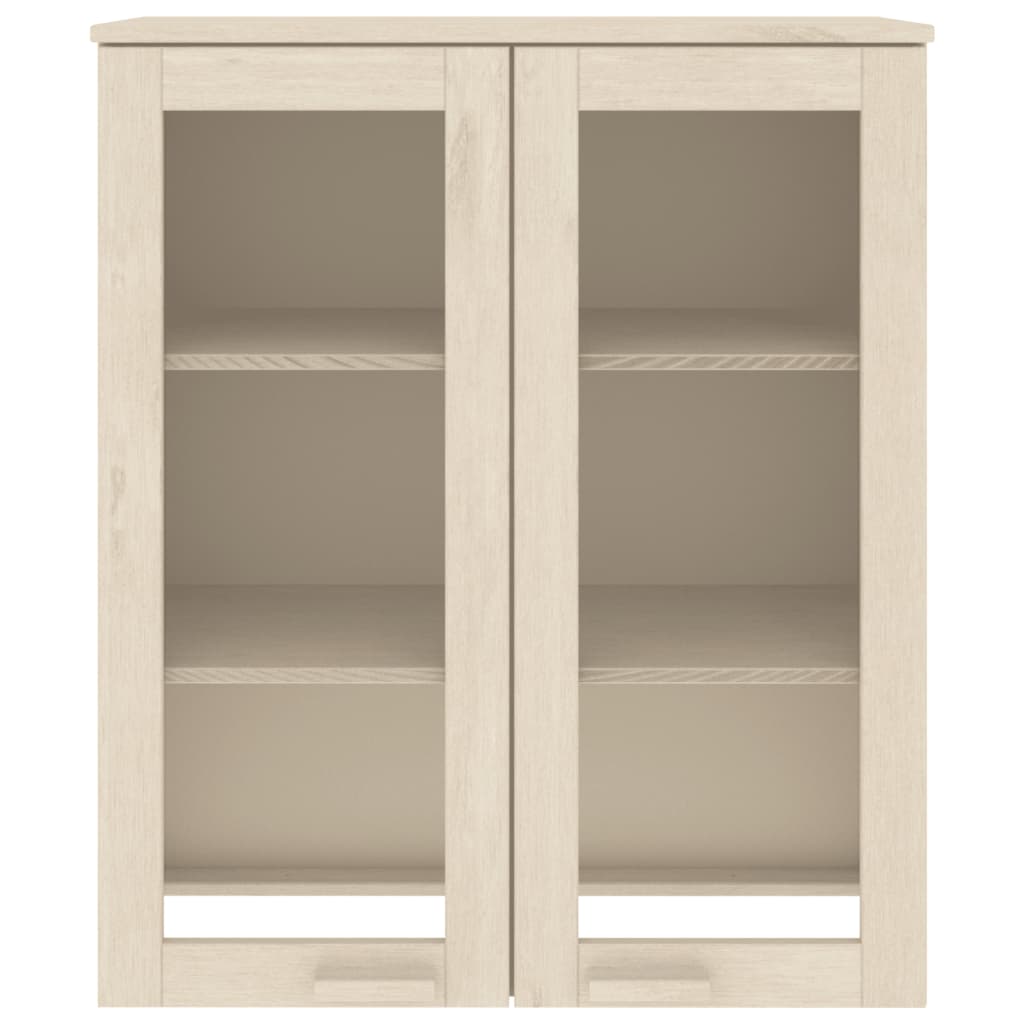 Highboard-Oberteil HAMAR Honigbraun 85x35x100 cm Massivholz - Pazzar.ch