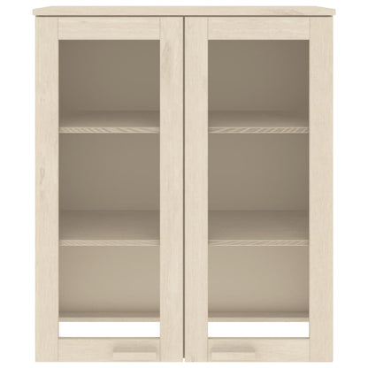 Highboard-Oberteil HAMAR Honigbraun 85x35x100 cm Massivholz - Pazzar.ch