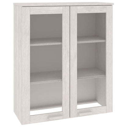 Highboard-Oberteil HAMAR Weiß 85x35x100 cm Massivholz - Pazzar.ch