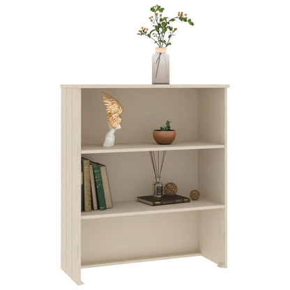 Highboard-Oberteil HAMAR Honigbraun 85x35x100 cm Massivholz - Pazzar.ch