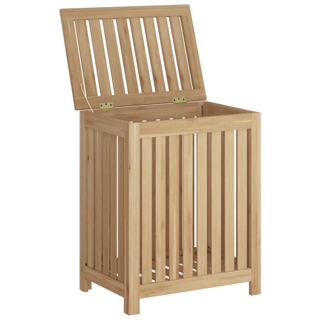 Wäschebehälter 50x35x60 cm Massivholz Teak - Pazzar.ch