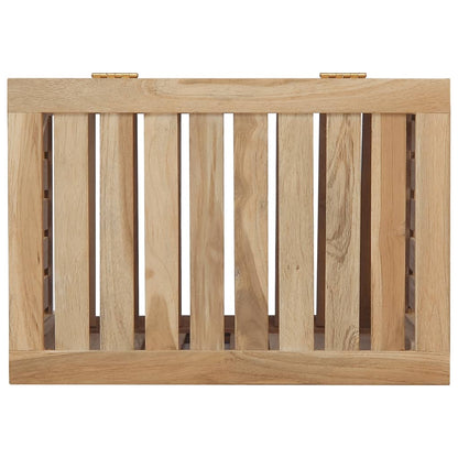 Wäschebehälter 50x35x60 cm Massivholz Teak - Pazzar.ch