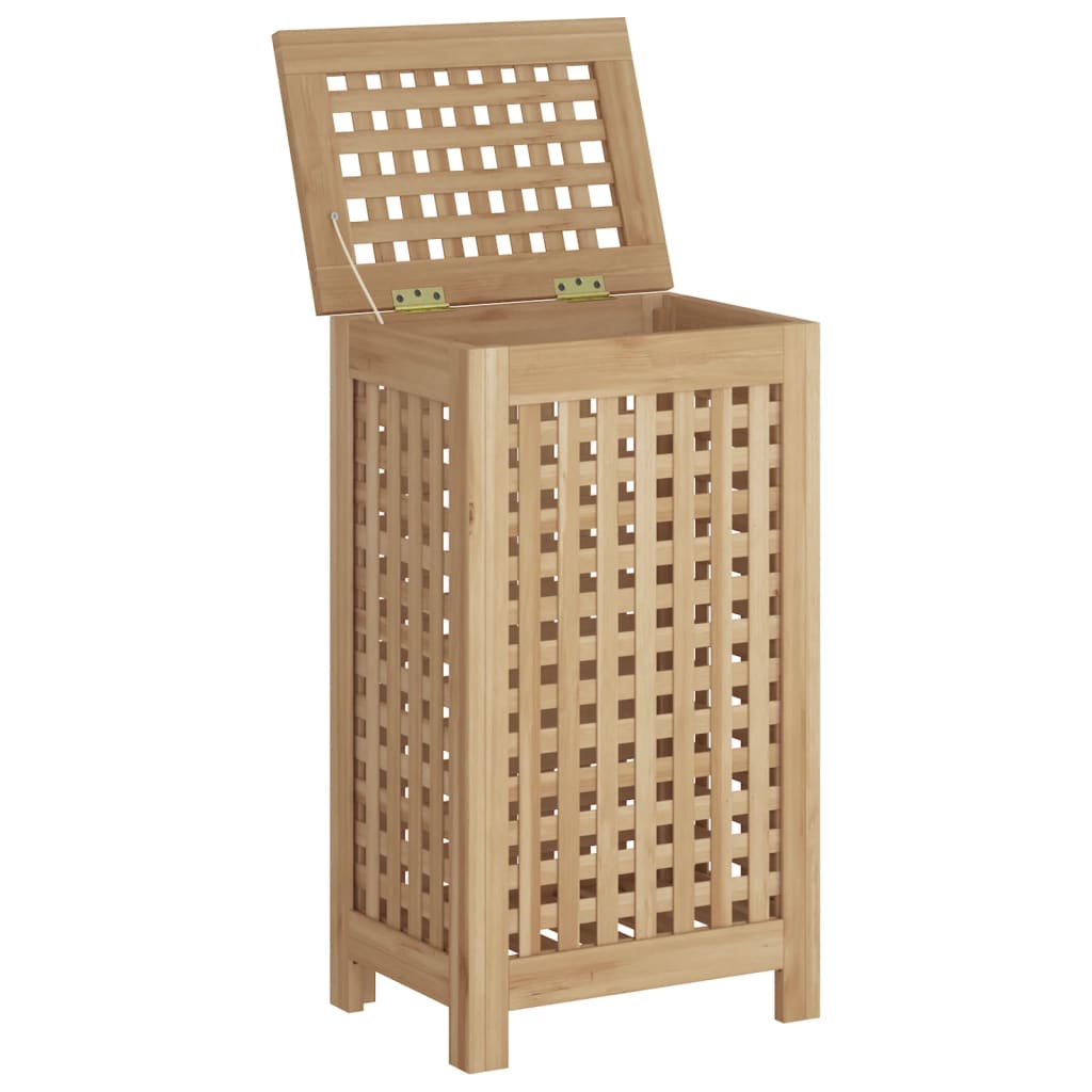 Wäschebehälter 35x25x60 cm Massivholz Teak - Pazzar.ch