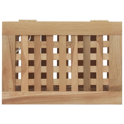 Wäschebehälter 35x25x60 cm Massivholz Teak - Pazzar.ch