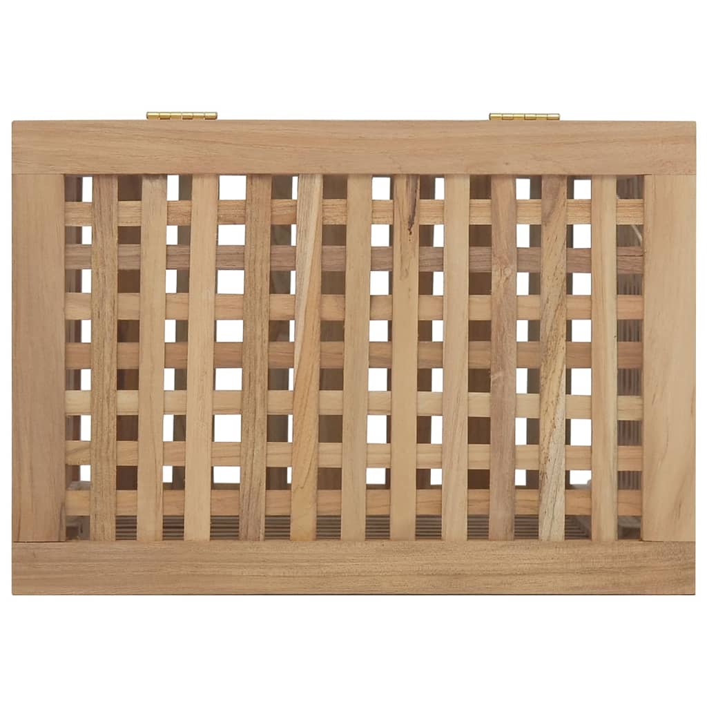 Wäschebehälter 50x35x60 cm Massivholz Teak - Pazzar.ch