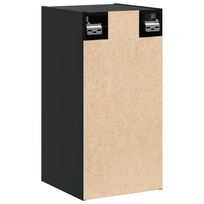 Wandschrank Schwarz 30x30x60 cm Massivholz Kiefer - Pazzar.ch