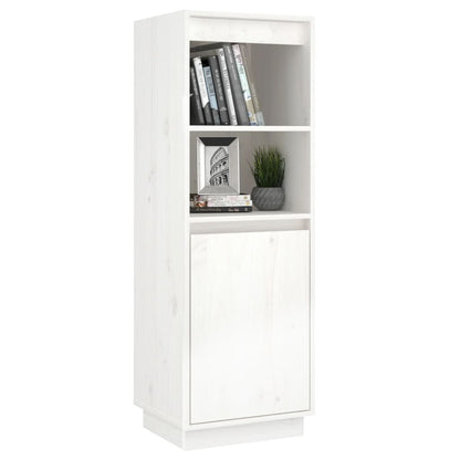 Highboard Weiß 37x34x110 cm Massivholz Kiefer - Pazzar.ch