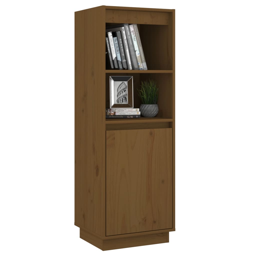 Highboard Honigbraun 37x34x110 cm Massivholz Kiefer - Pazzar.ch