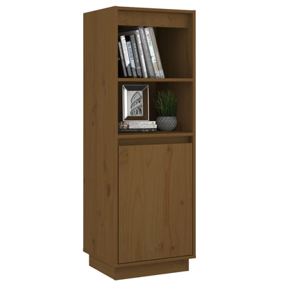 Highboard Honigbraun 37x34x110 cm Massivholz Kiefer - Pazzar.ch