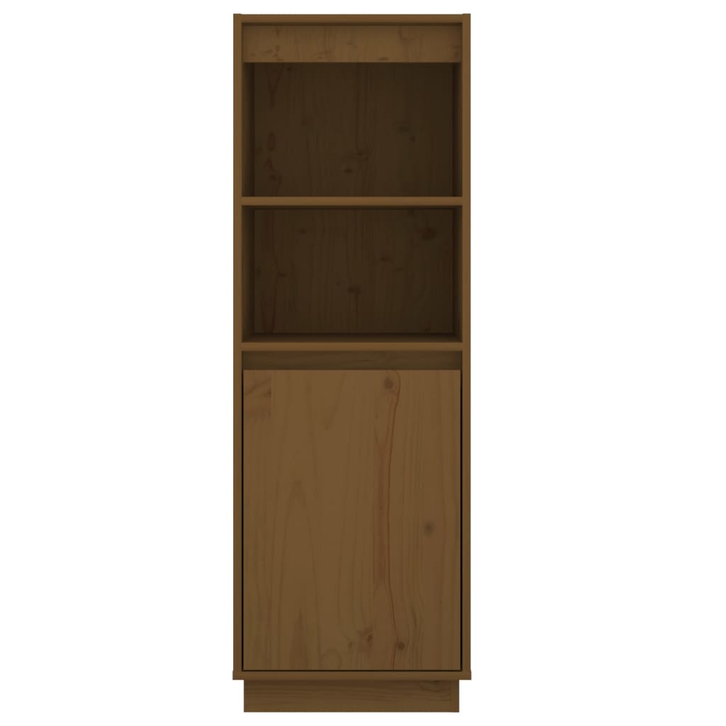 Highboard Honigbraun 37x34x110 cm Massivholz Kiefer - Pazzar.ch