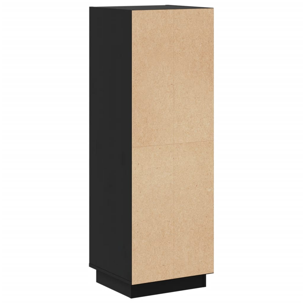 Highboard Schwarz 37x34x110 cm Massivholz Kiefer - Pazzar.ch