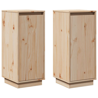 Sideboards 2 Stk. 31,5x34x75 cm Massivholz Kiefer - Pazzar.ch